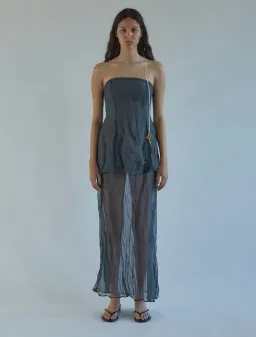 Paloma Wool Grey Mansino Maxi Dress for rent on The Volte - image 1