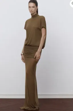 COCOSIN Dune Glow Dress SIZE SMALL brown for rent on The Volte - image 2
