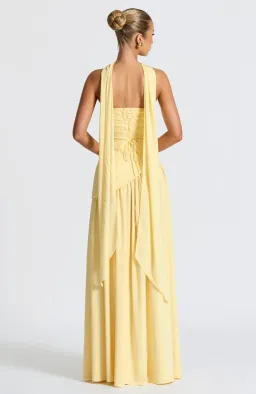 Maliyah Maxi Dress - Lemon for rent on The Volte - image 3