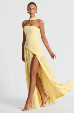 Maliyah Maxi Dress - Lemon for rent on The Volte - image 2