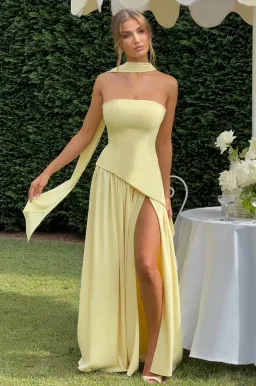 Maliyah Maxi Dress - Lemon for rent on The Volte - image 7