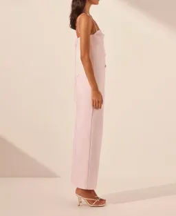 Shona Joy Lane Bustier Maxi Dress pale pink size 10 for rent on The Volte - image 2