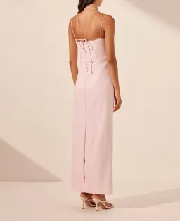 Shona Joy Lane Bustier Maxi Dress pale pink size 10 for rent on The Volte - image 3