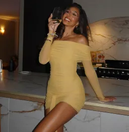 BENNI Yasmin Mini Dress Mustard Size AU 12 for rent on The Volte - image 2