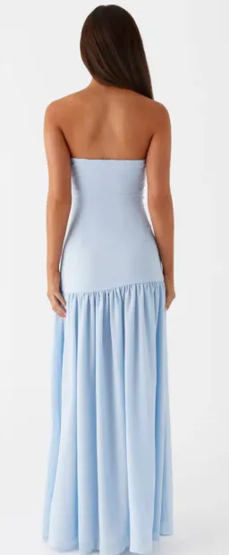 Asymmetrical Baby Blue Maxi for rent on The Volte - image 2