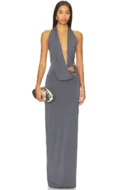 Sabine Gown Slate Grey for rent on The Volte - image 1
