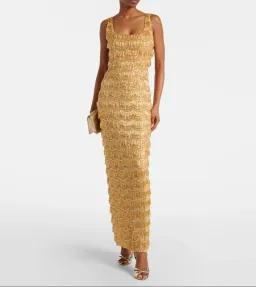 Rachel Gilbert Sadie Gown Gold 2/AU10 for rent on The Volte - image 1