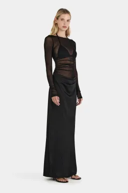 Hansen And Gretel Amy Maxi Dress Black Size 8 for rent on The Volte - image 4