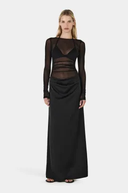 Hansen And Gretel Amy Maxi Dress Black Size 8 for rent on The Volte - image 3