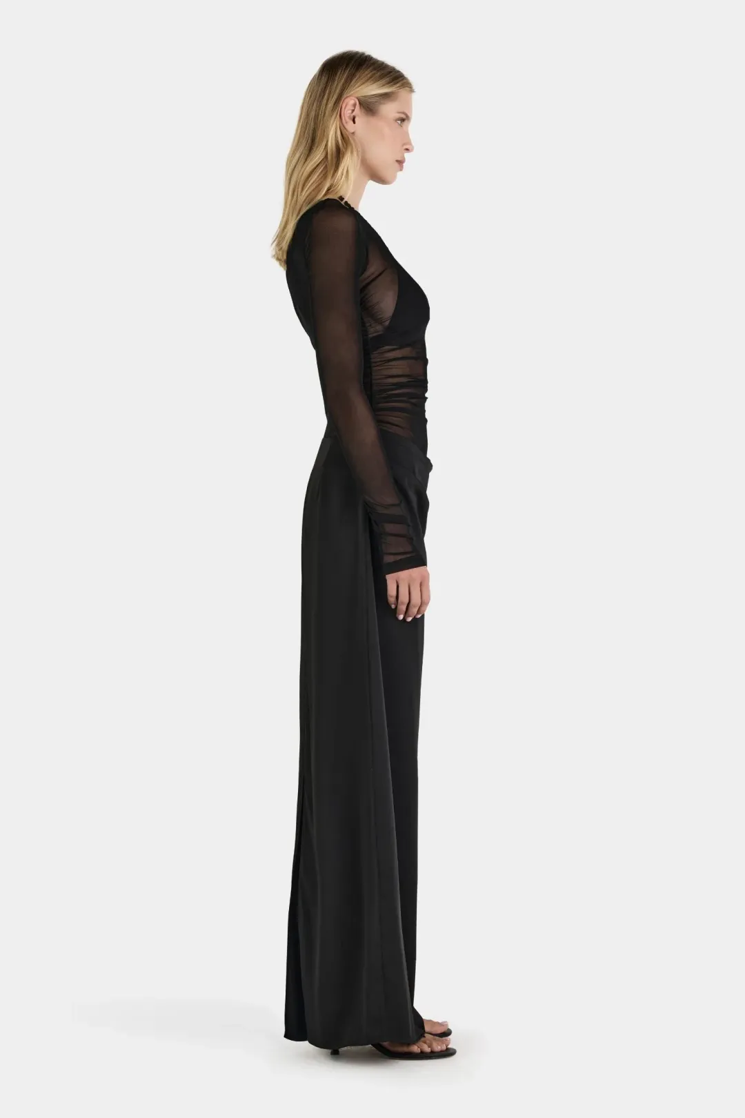 Hansen And Gretel Amy Maxi Dress Black Size 8 for rent on The Volte - main image
