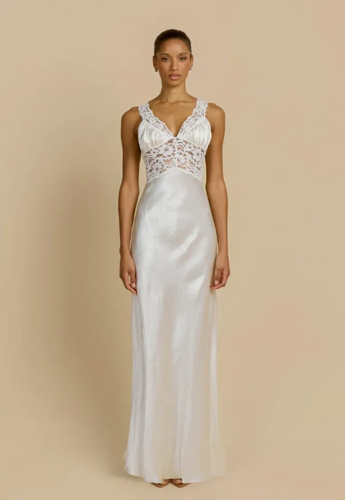 Arcina Ori EVELINE DRESS IVORY Size M for rent on The Volte - main image