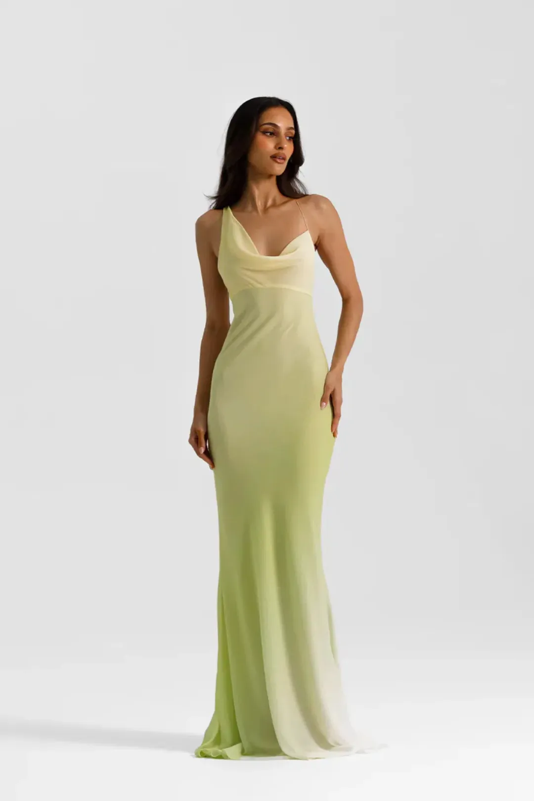 Natalie Rolt Hallie Gown in Citrus Green Size AU 8 (Size 1) for rent on The Volte - main image