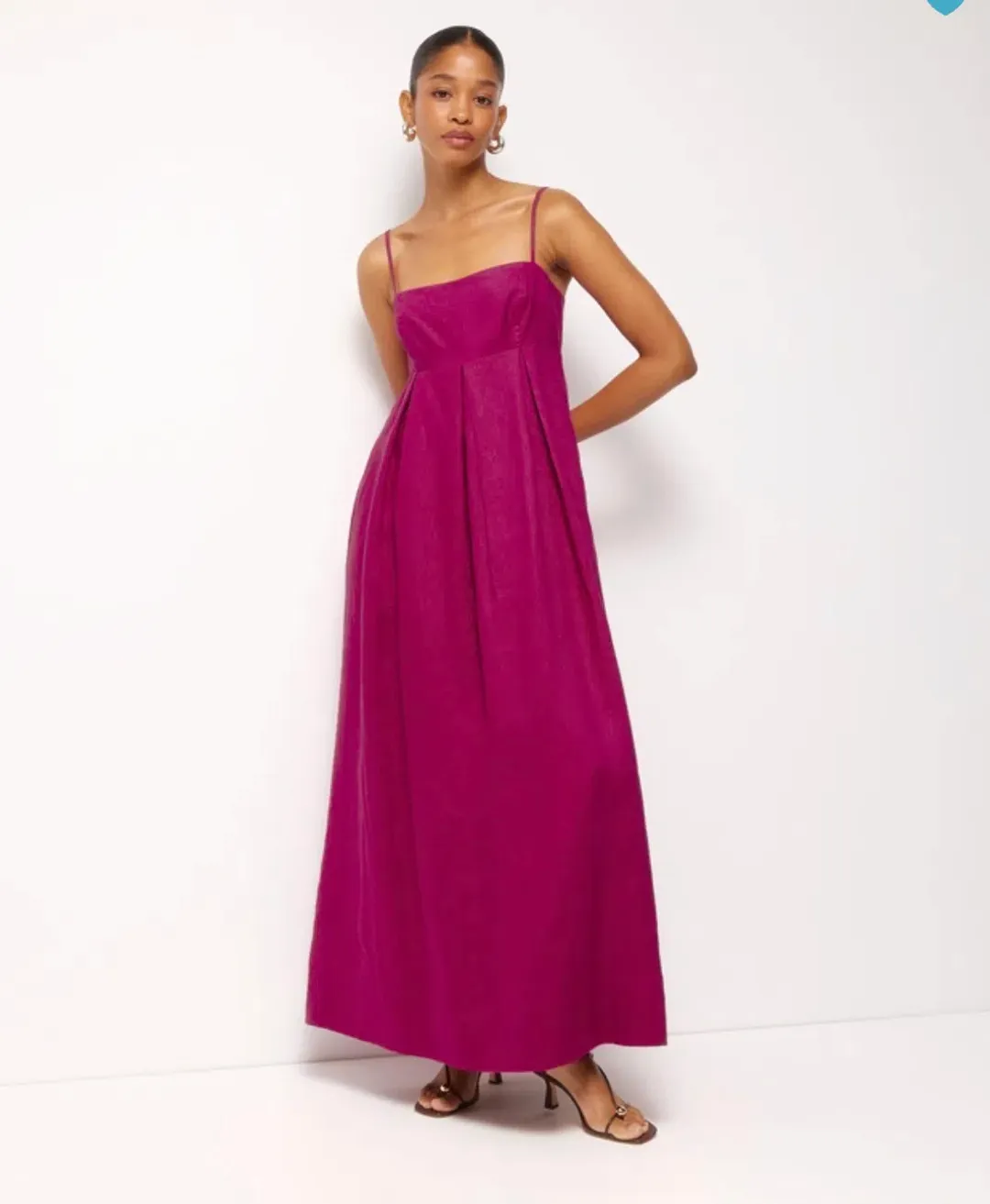 Aniya Linen Maxi Dress for rent on The Volte - main image