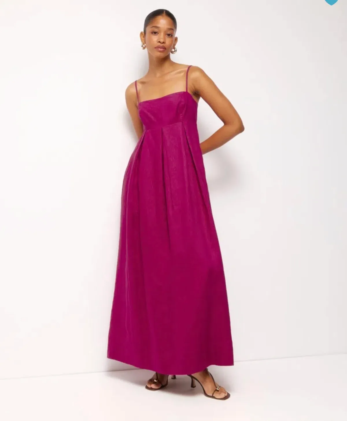 Aniya Linen Maxi Dress for rent on The Volte - main image