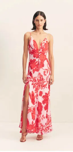 Aleyna plunged maxi dress for rent on The Volte - image 1