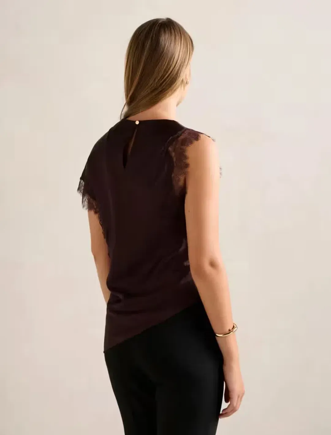 Forever New Dixie Asymmetric Lace Top Size 12 for rent on The Volte - main image