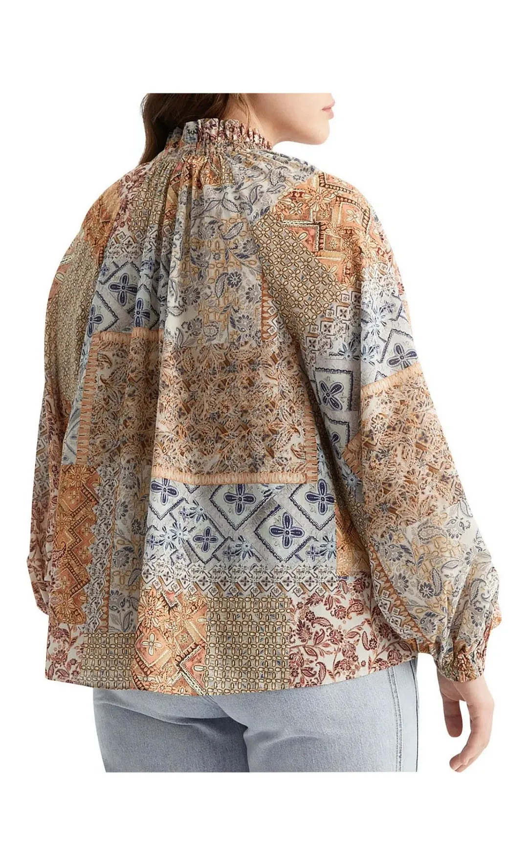 Witchery Print Raglan Blouse Size 12 for rent on The Volte - main image