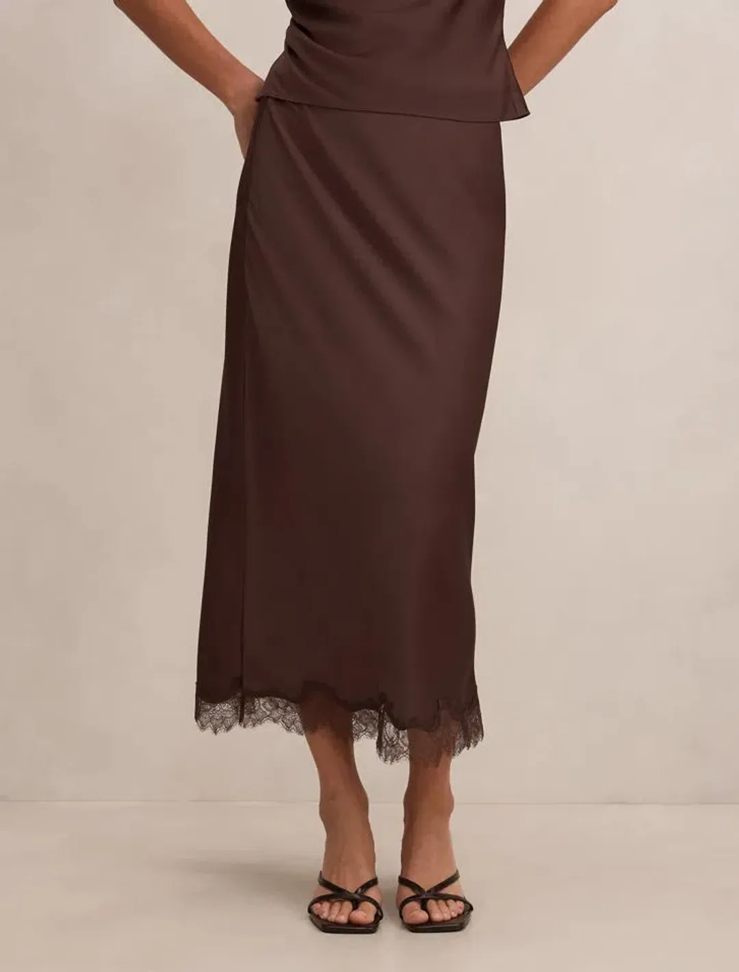 Forever New Enola Lace Maxi Skirt size 14 for rent on The Volte - main image