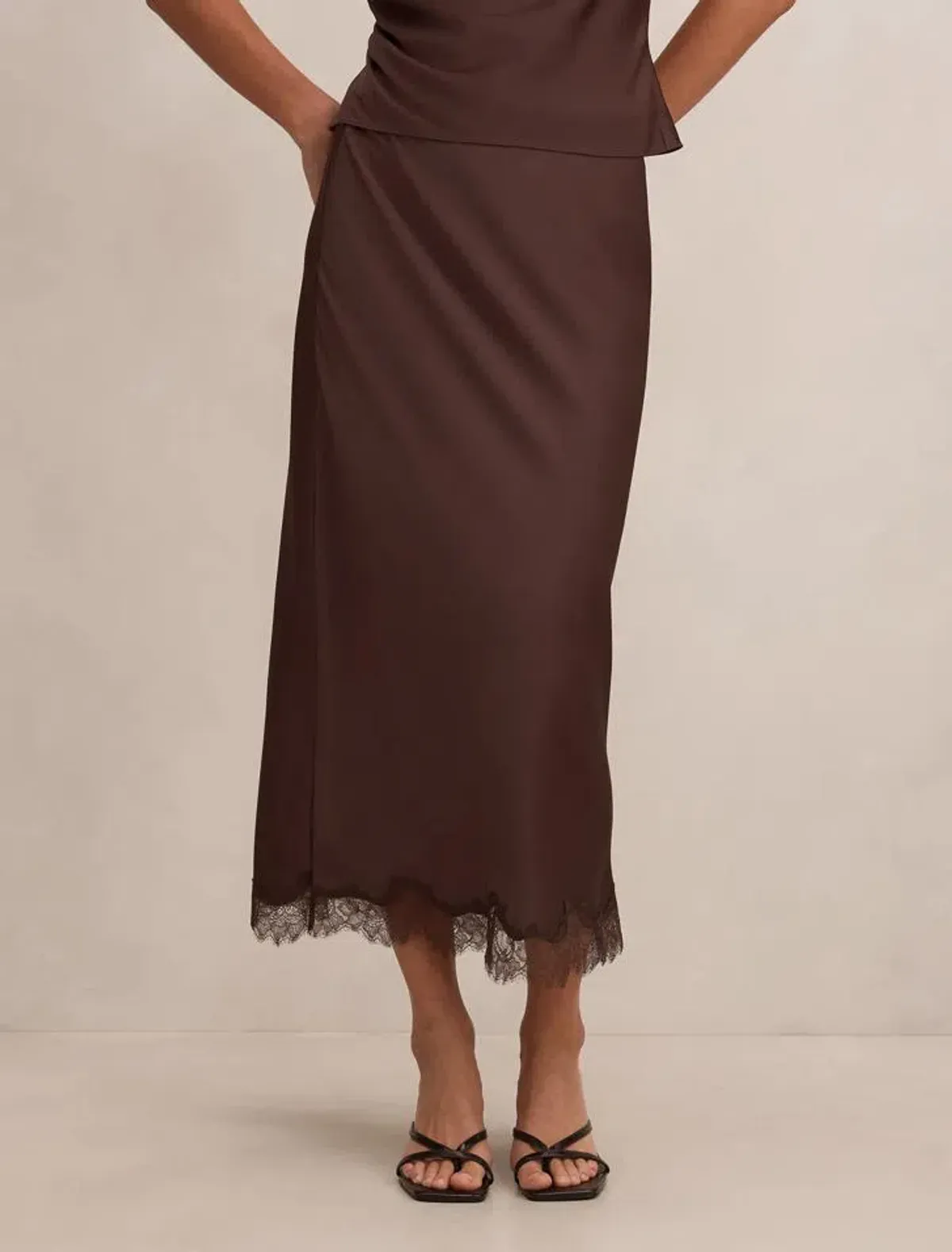 Forever New Enola Lace Maxi Skirt size 14 for rent on The Volte - main image