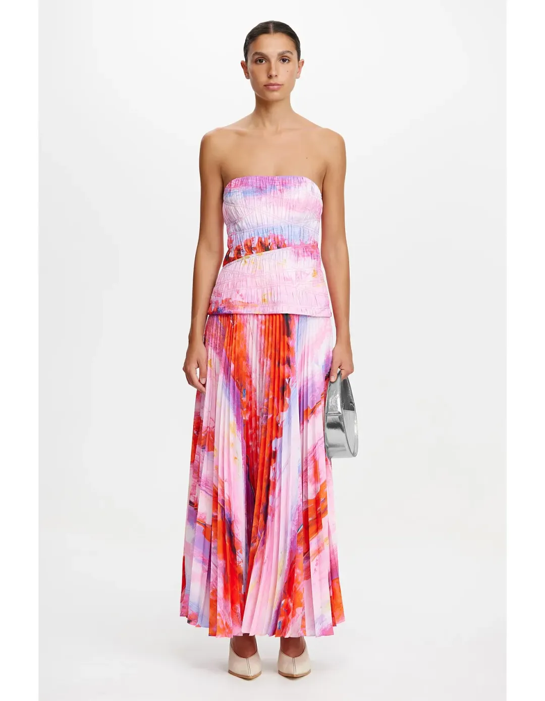 Acler Rockland Midi Dress Purple Size 6 for rent on The Volte - main image