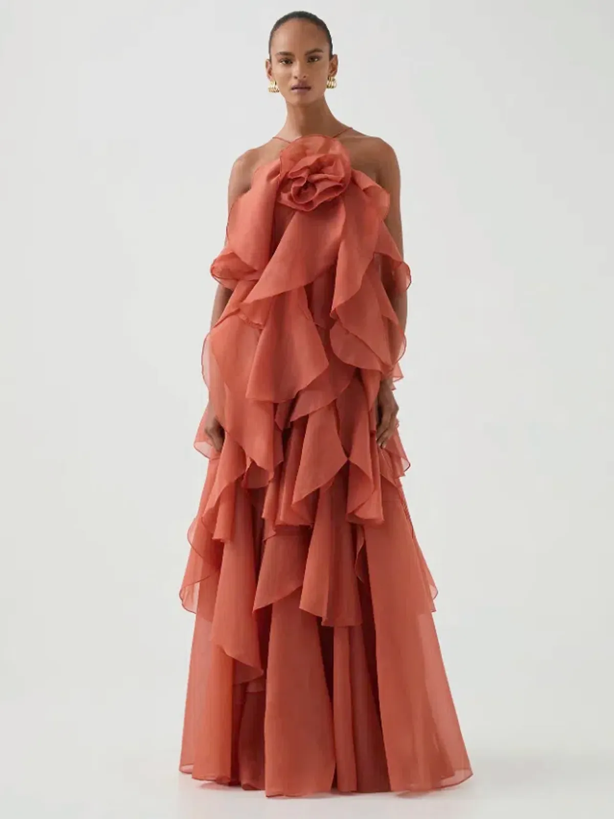 Aje Pandorea Layered Maxi Dress for rent on The Volte - main image