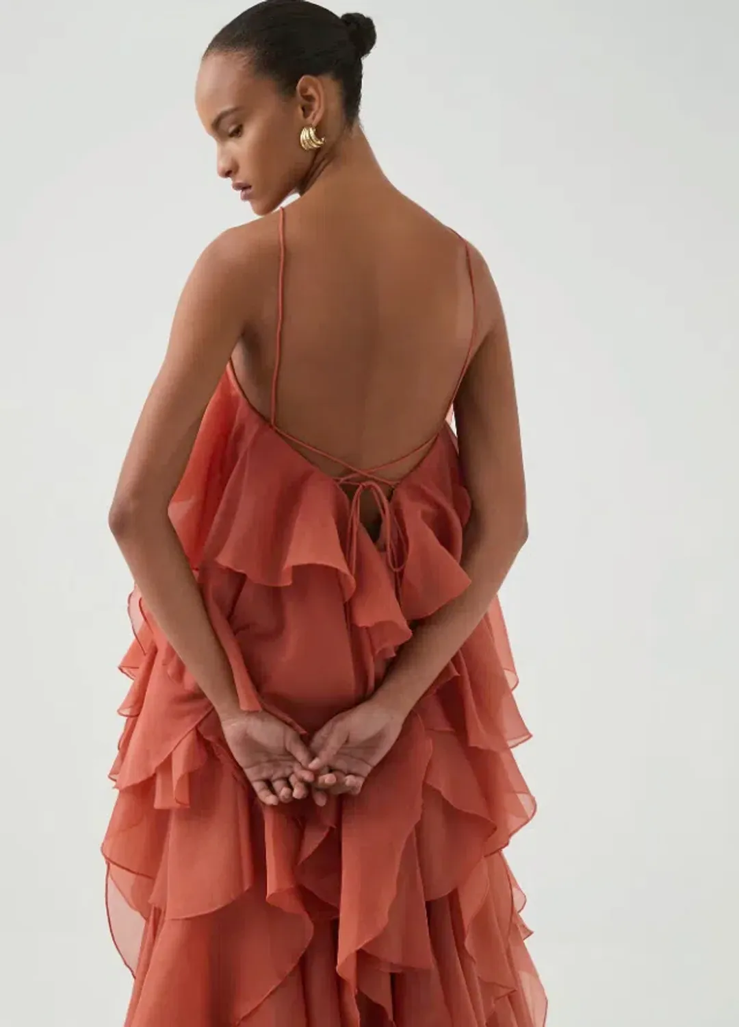 Aje Pandorea Layered Maxi Dress for rent on The Volte - main image