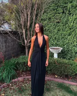 Bec and bridge Tillie Drape Maxi Black Size 8 for rent on The Volte - image 1