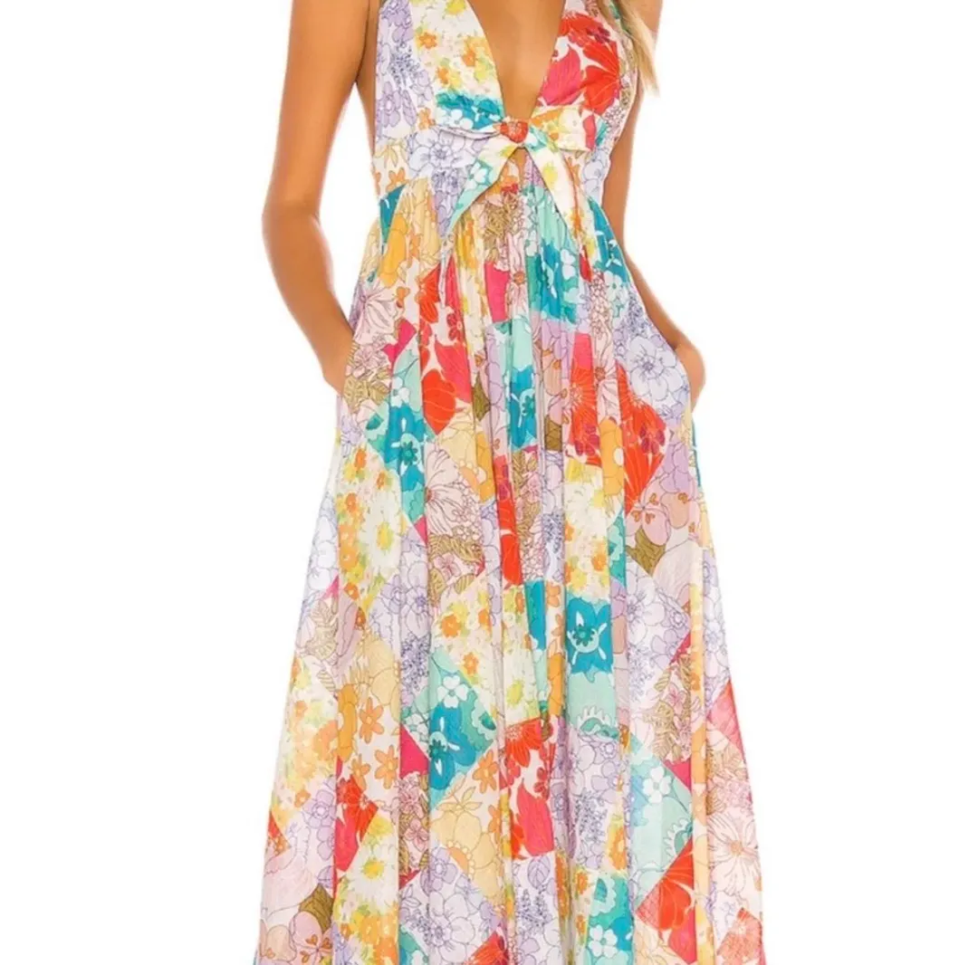 Zimmermann Bells Tie Front Long Dress Size M for rent on The Volte - main image