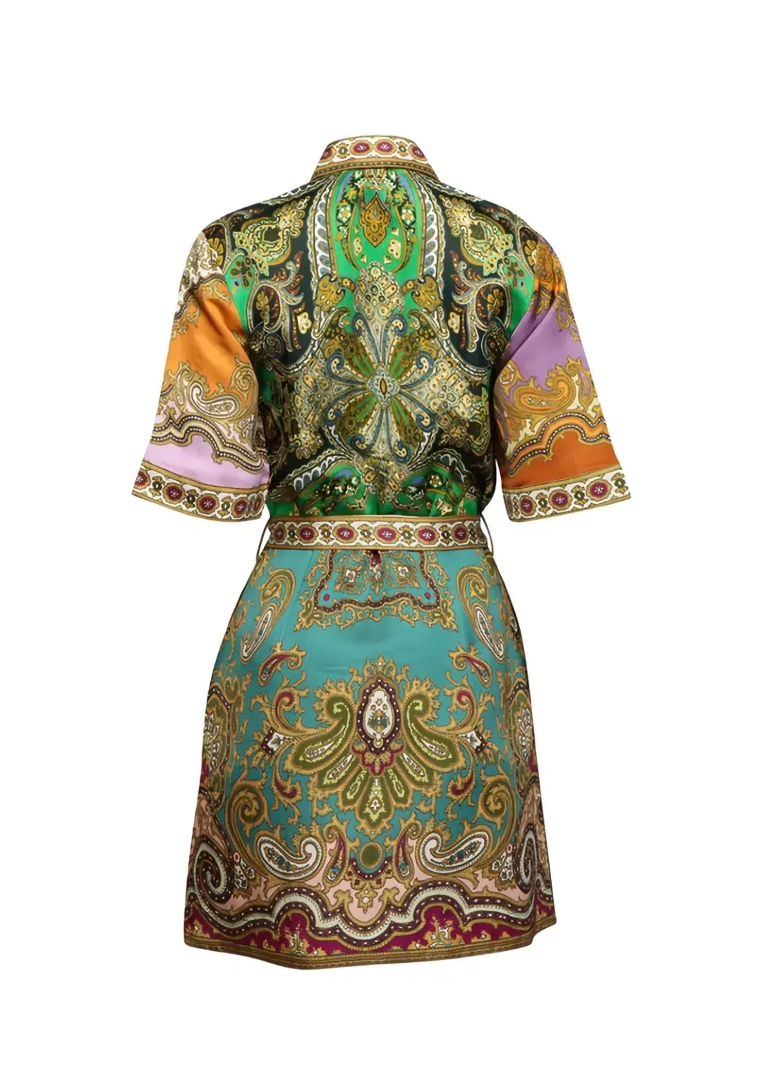 Alemais Clemenza Spliced Mini Dress Paisley print Size 10 for rent on The Volte - main image