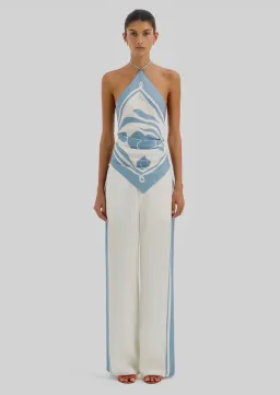 Sir the Label Lilou Silk Scarf Top and Silk Pant s0 for rent on The Volte - image 1