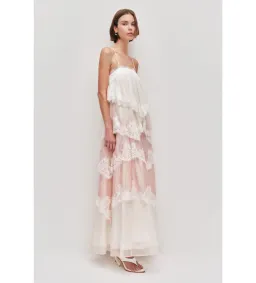 Aje Ophelia Lace Gown in Multi Size AU8 for rent on The Volte - image 2