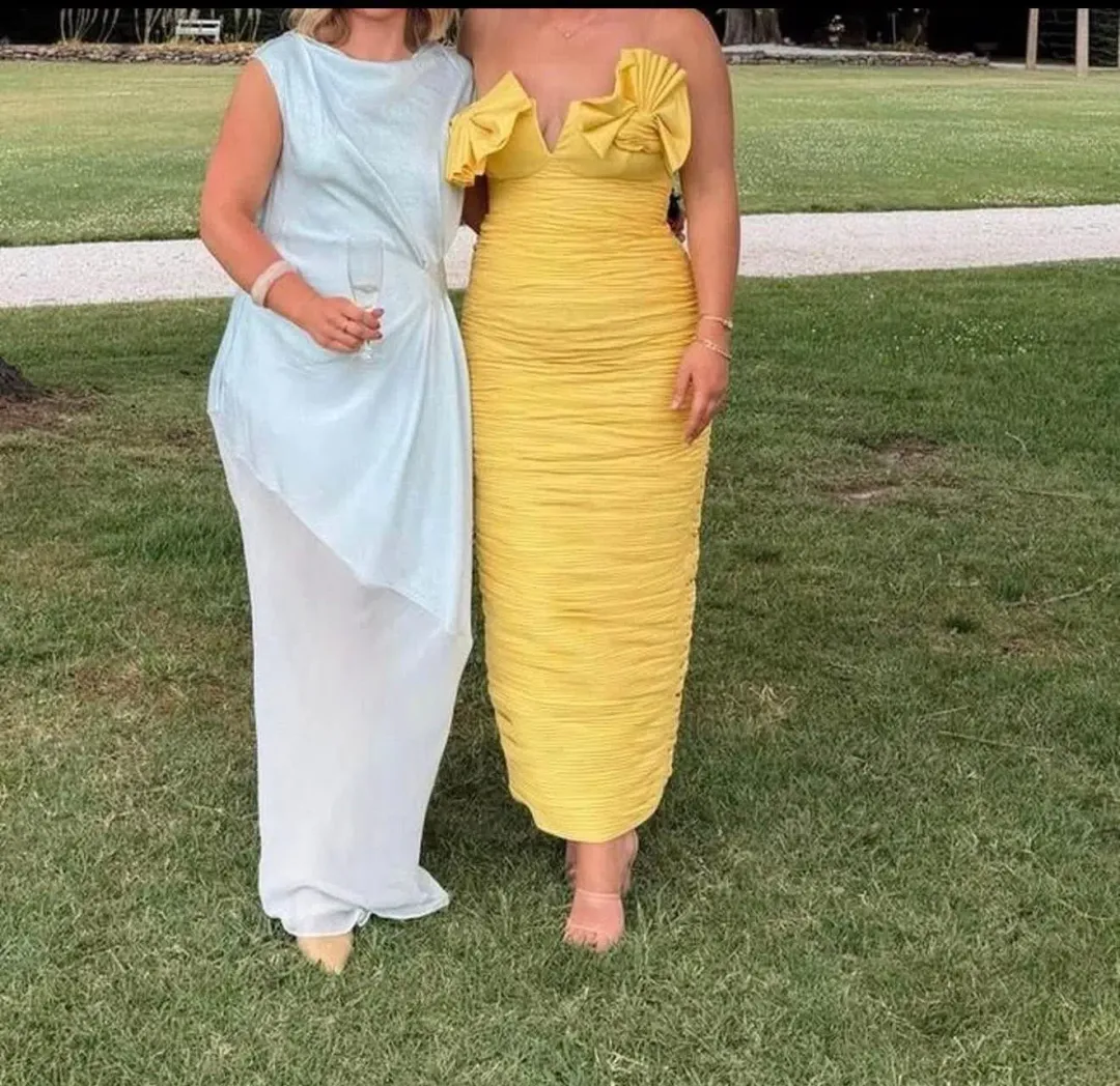 Rachel Gilbert Jensen Dress - Yellow - Size 3 (10/12) for rent on The Volte - main image