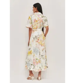 Aje Manon Midi Dress in Jardin Floral Print Size 12 for rent on The Volte - image 3