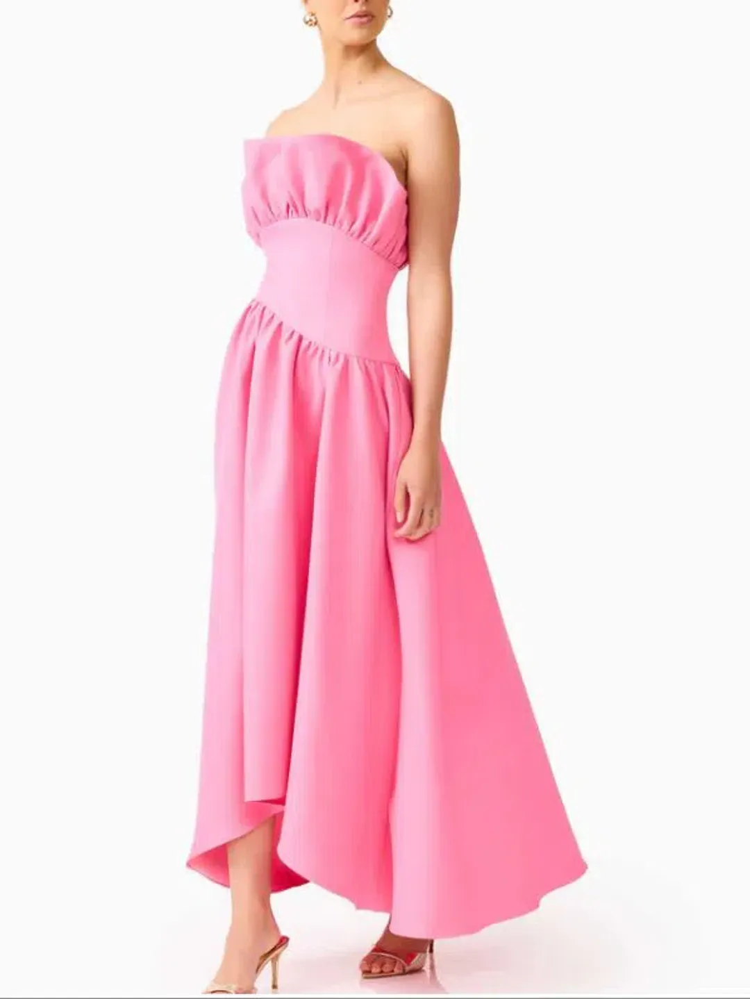 Elliatt Laurel Sleeveless Maxi in Pink Size 8 for rent on The Volte - main image