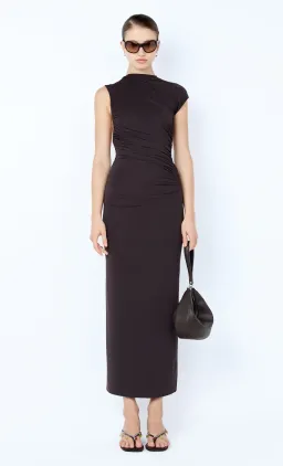 Bec and Bridge Solenne Twist Maxi Dress in Dark Chocolate Brown Size 8 for rent on The Volte - image 1