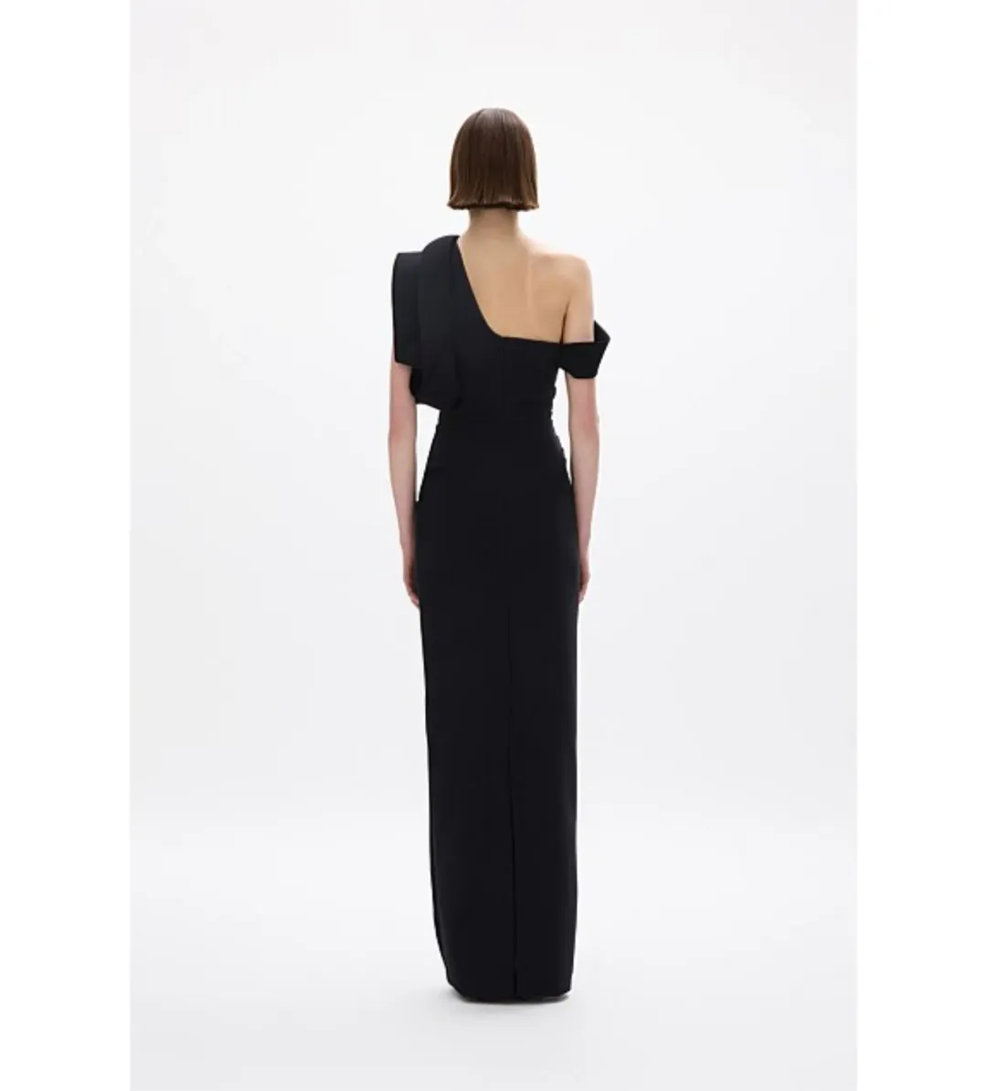 Rachel Gilbert Rowana Gown in Black Size AU12 for rent on The Volte - main image