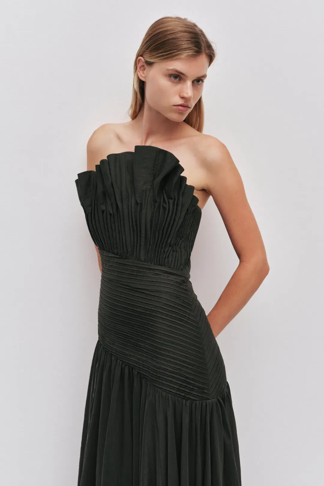 Aje Aquiline Maxi Gown in Hunter Green Size XS / AU 6 for rent on The Volte - main image