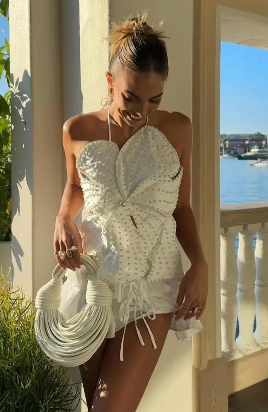 Yojani Jacques Top - White  for rent on The Volte - main image