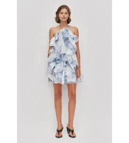 Aje Pandorea Layered Mini Dress Iris Size 8 for rent on The Volte - image 1