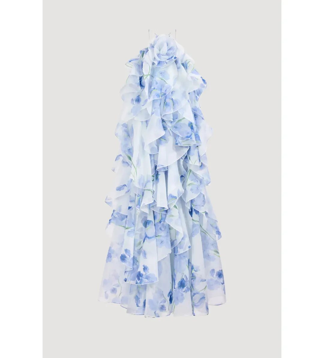 Aje Pandorea Layered Maxi Dress Iris Size 6 for rent on The Volte - main image