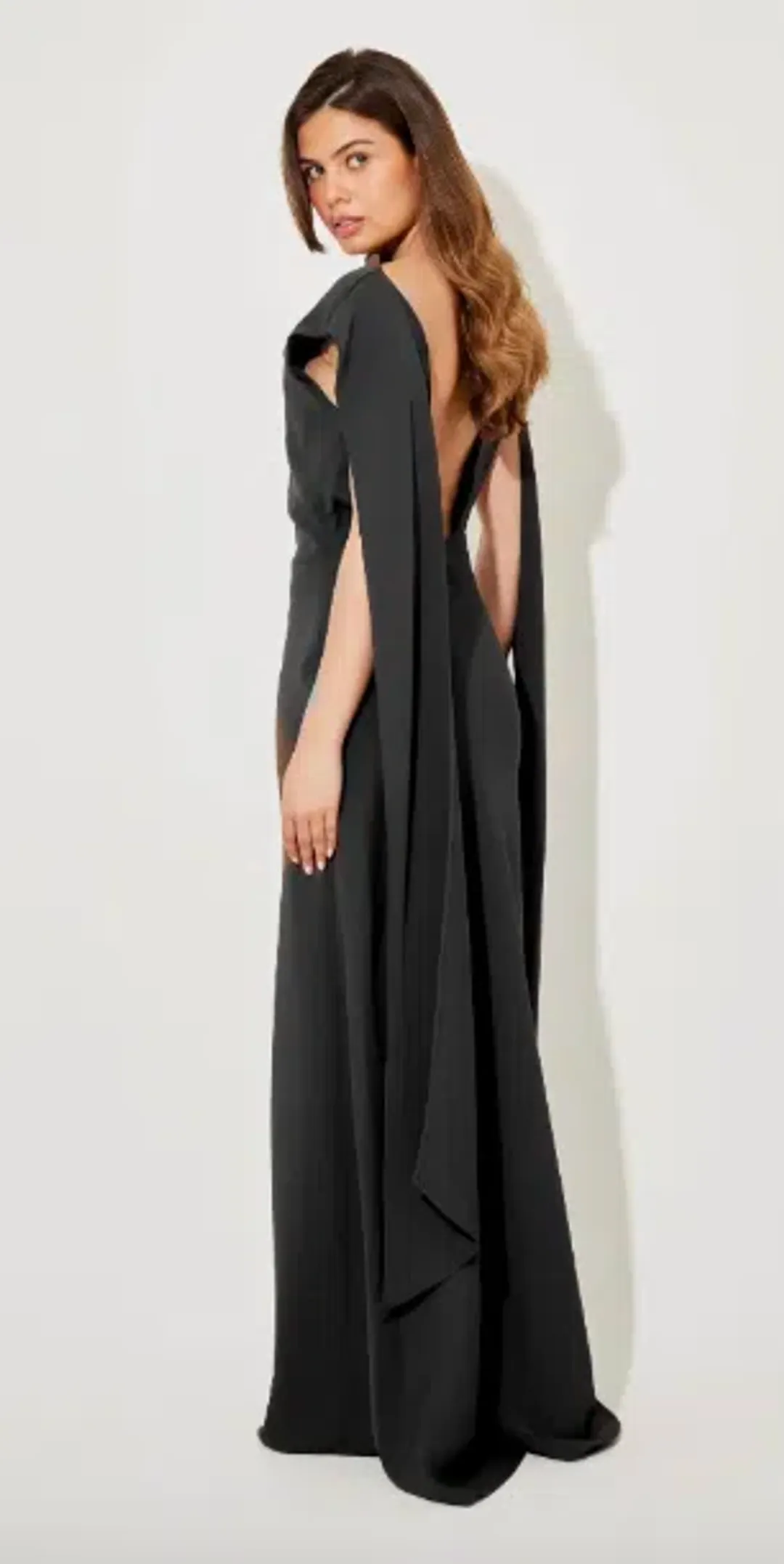 Odd Muse The Ultimate Muse Drape Back Maxi Dress for rent on The Volte - main image