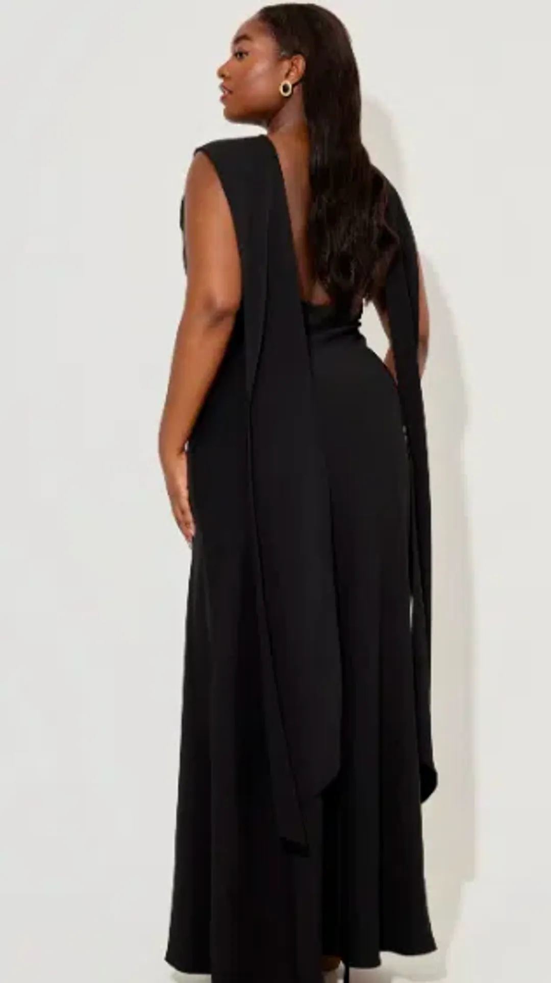 Odd Muse The Ultimate Muse Drape Back Maxi Dress for rent on The Volte - main image