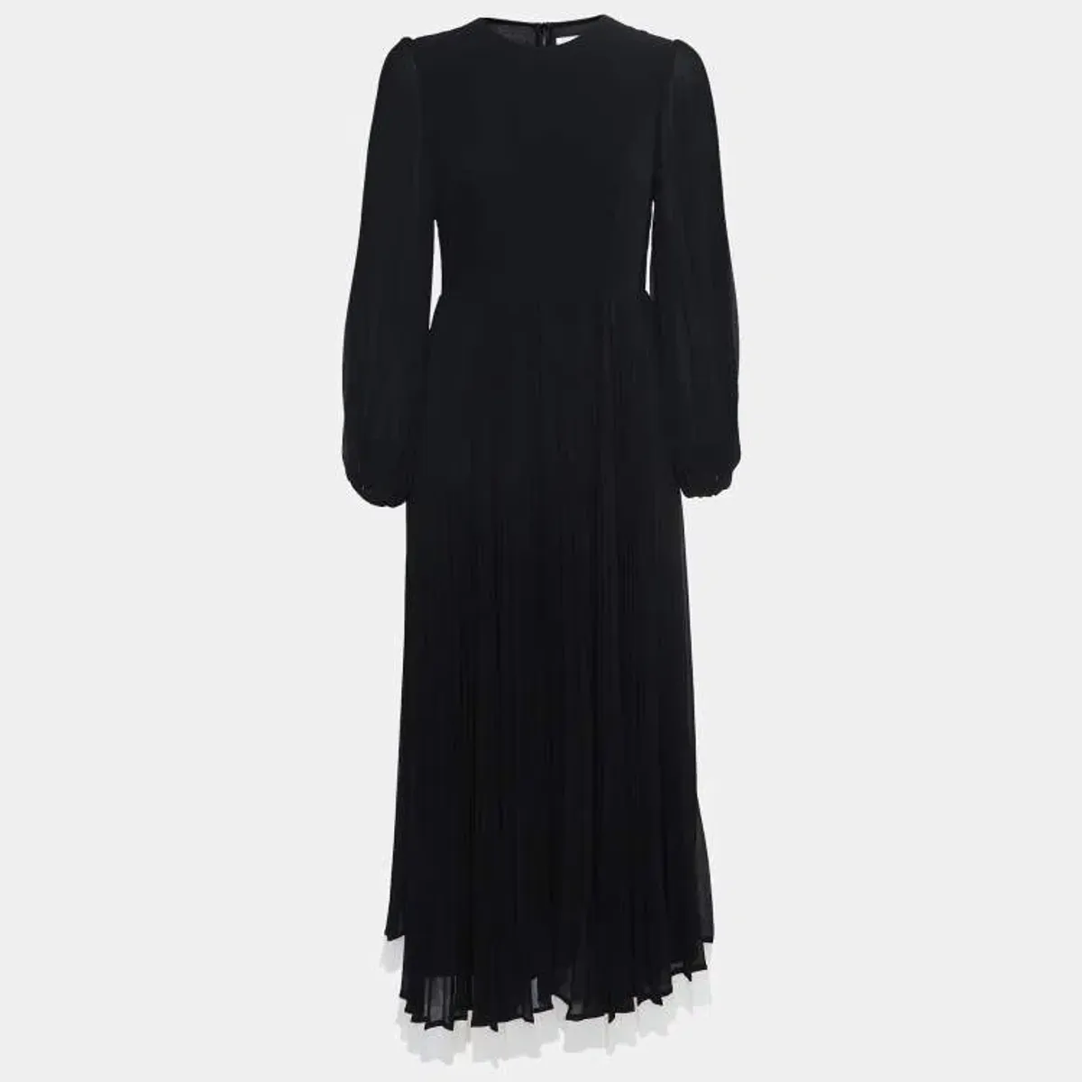 Zimmermann Black Crepe Pleated Long Maxi Dress | Size OP AU 6 for rent on The Volte - main image