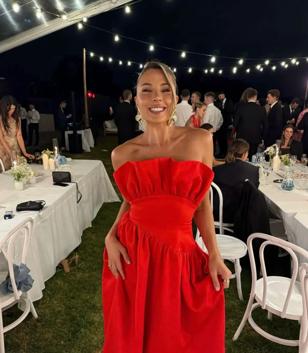 Elliatt Laurel Sleeveless Maxi Dress Red Size 10 for rent on The Volte - main image