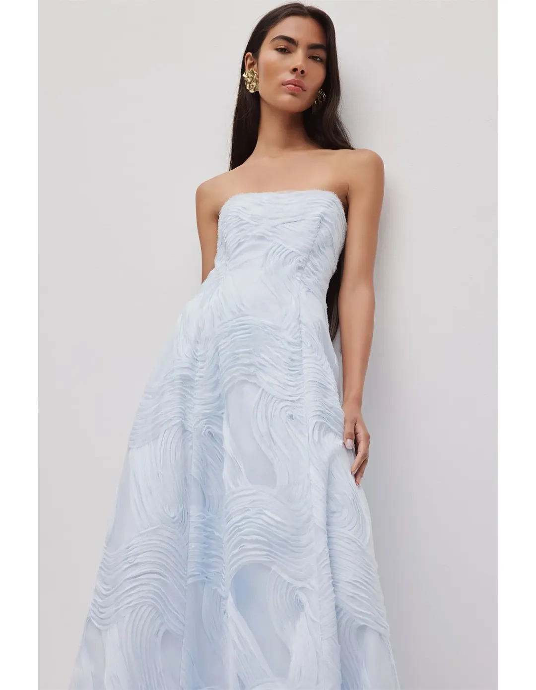 Aje Wave Gown Blue Size 10 for rent on The Volte - main image