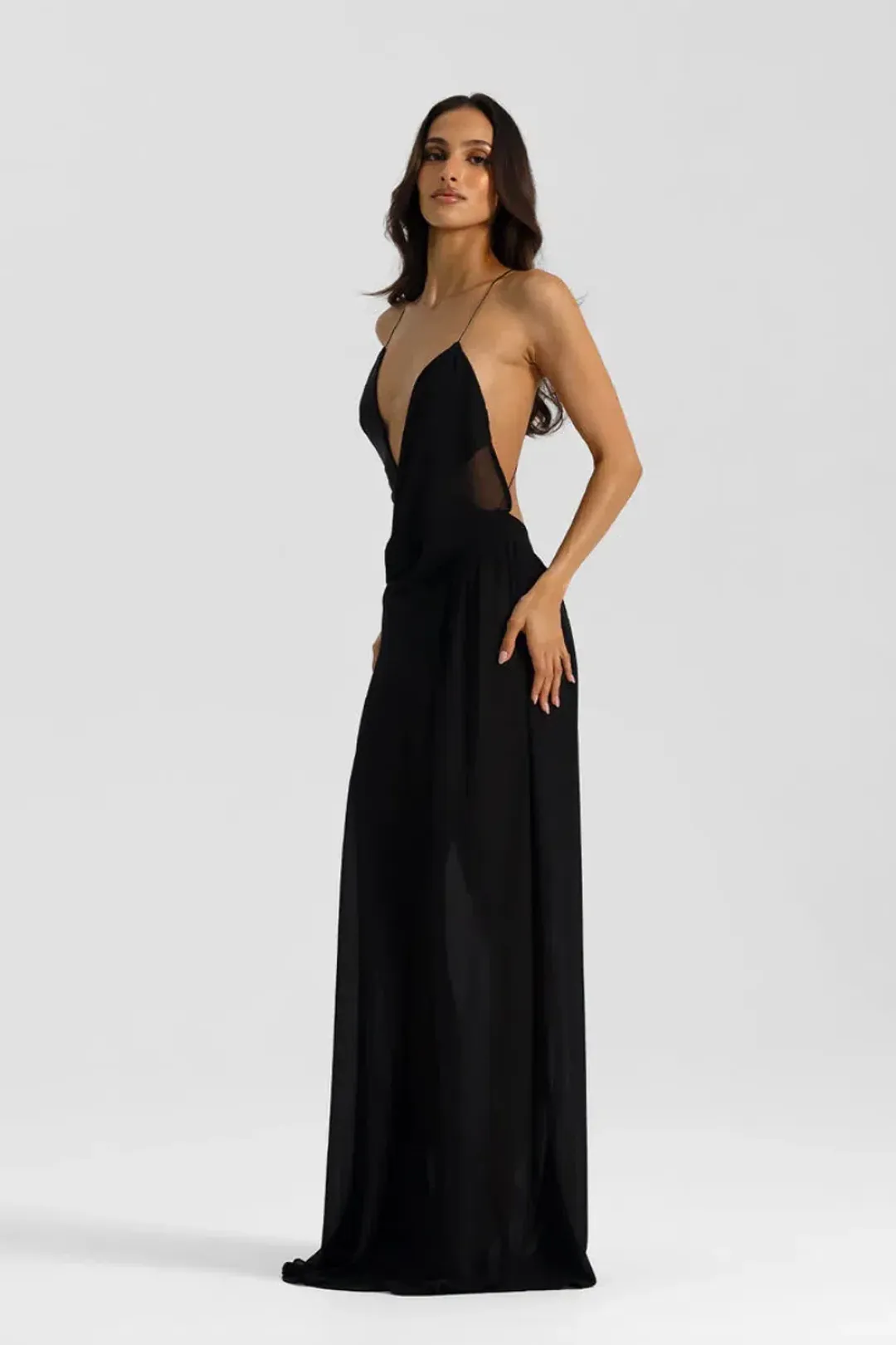 NATALIE ROLT AGNES DRESS BLACK SIZE 8 (1) for rent on The Volte - main image