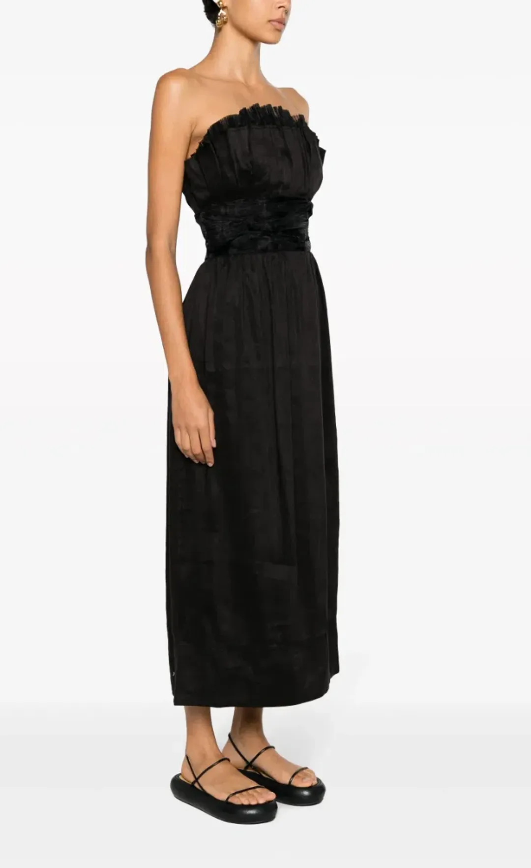 AJE WHISPER KNOT MIDI DRESS SIZE 8 for rent on The Volte - main image