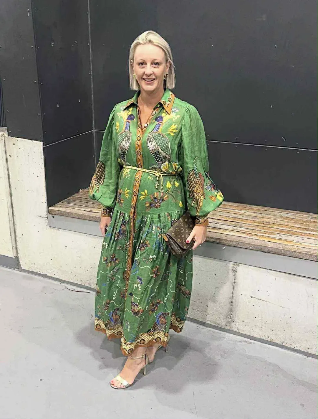 ALEMAIS BIRDIE SHIRTDRESS SIZE 8 [GENEROUS FITTING] for rent on The Volte - main image