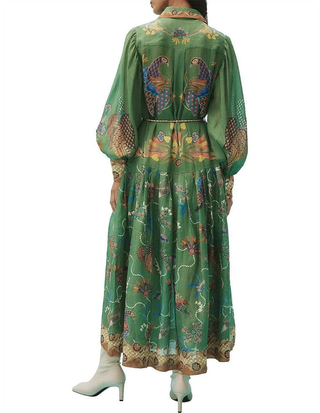 ALEMAIS BIRDIE SHIRTDRESS SIZE 8 [GENEROUS FITTING] for rent on The Volte - main image