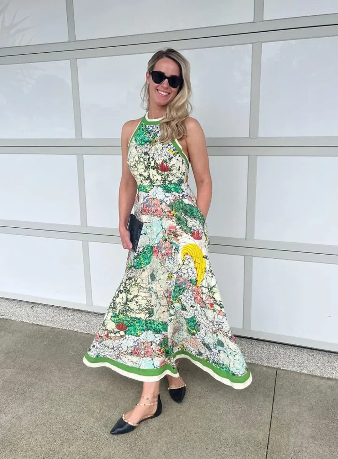 ALEMAIS ODYSSESY MIDI DRESS SIZE 8 for rent on The Volte - main image